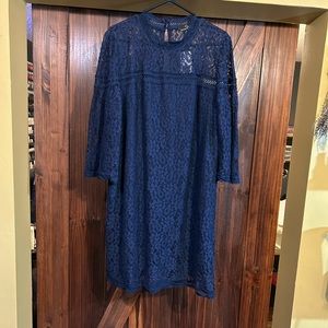 Navy retro dress